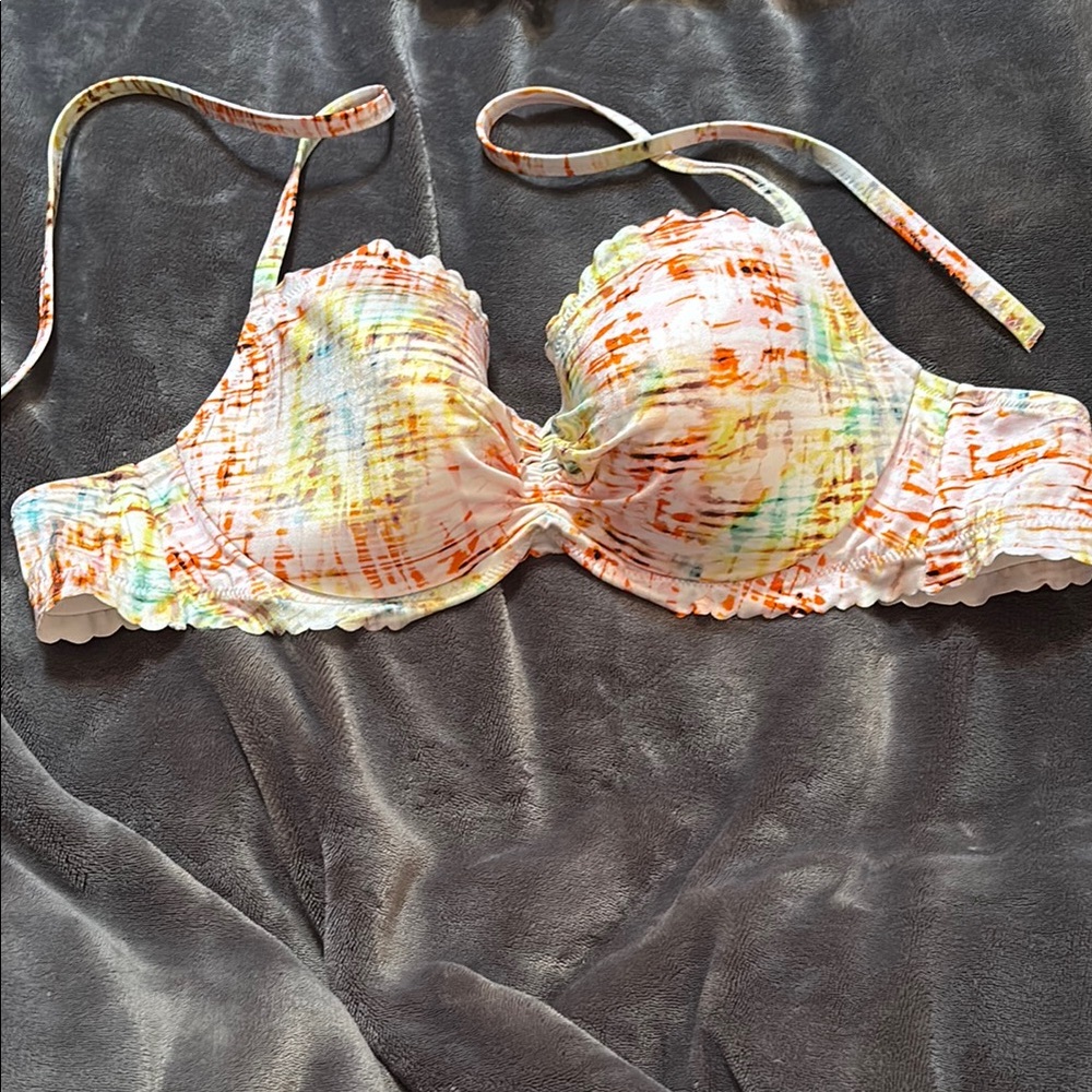 Victoria’s Secret Colorful Tie-Dye Women's Bikini Top Size 38C